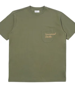 Alternative view of T-shirt Print Pocket Uomo Olive