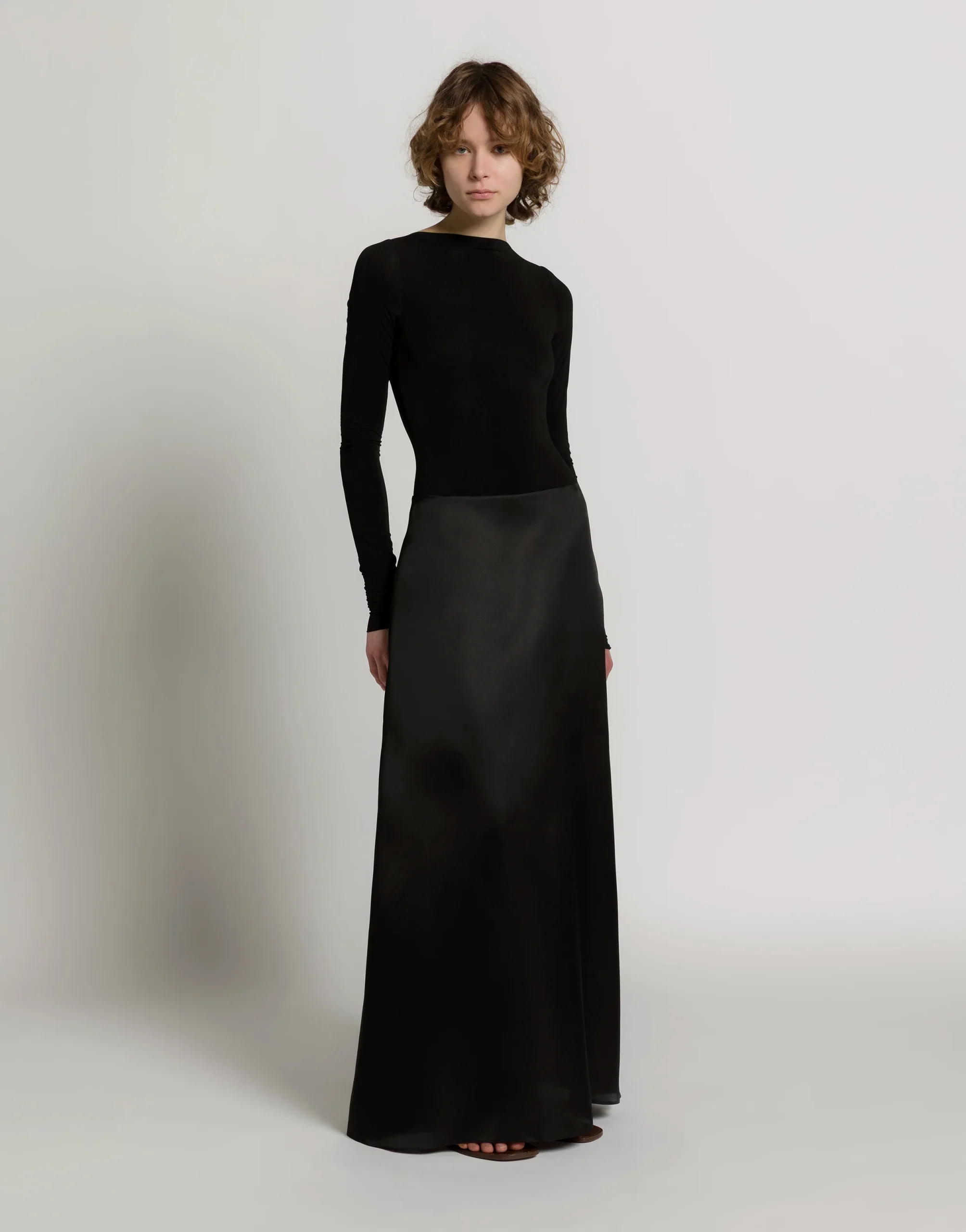 Gonna lunga in organza di seta - immagine 3