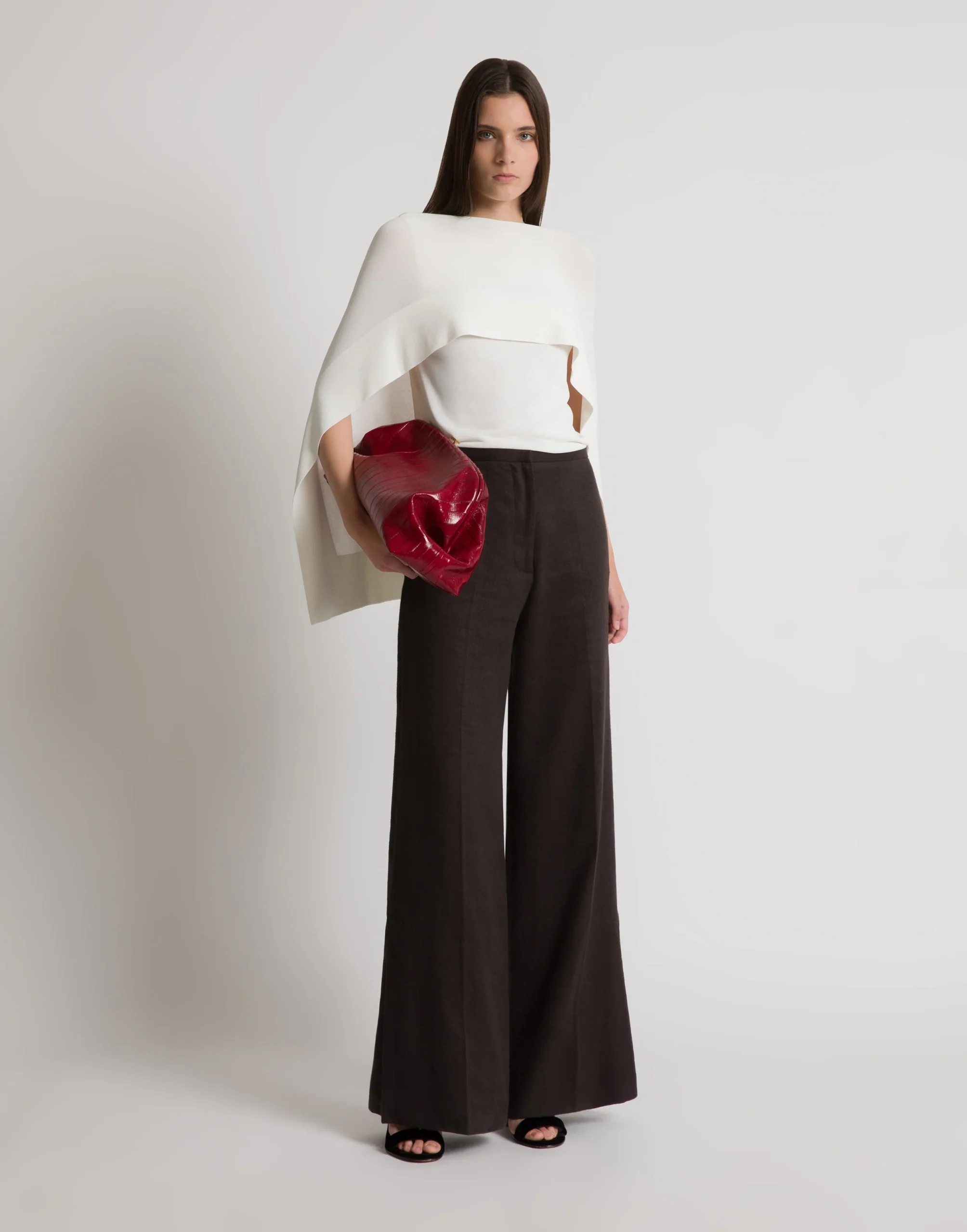 Top in maglia con maniche a mantellina - immagine 3