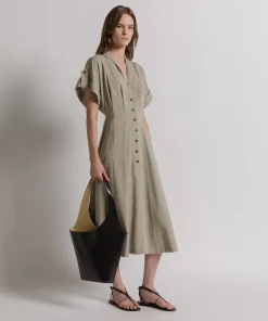 Alternative view of Abito camicia in tweed