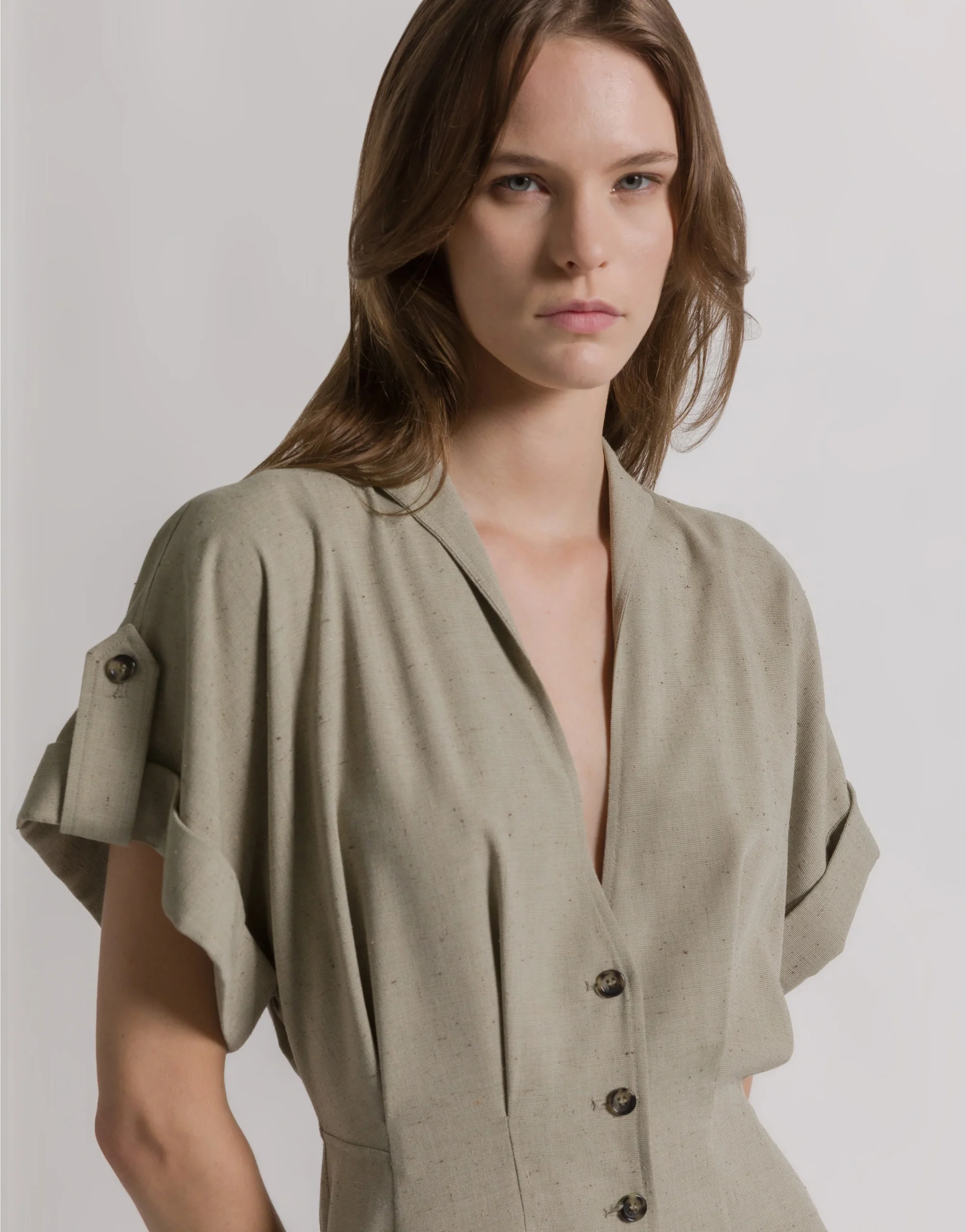 Abito camicia in tweed - immagine 4