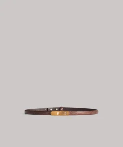 Cintura Sottile in Pelle di Serpente
